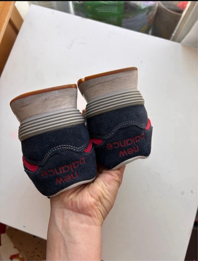 Zapatillas New Balance 574 Azul Marino-Rojo