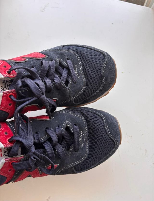 Zapatillas New Balance 574 Azul Marino-Rojo
