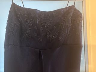 Vestido largo azul fiesta