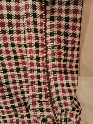 Chaqueta cuadros marrón-rojo