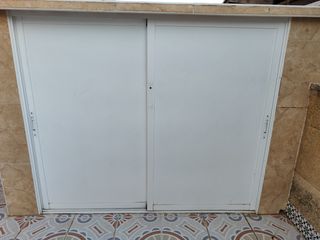 Puertas corredizas aluminio blanco