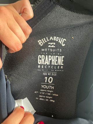 Traje neopreno Billabong niño talla 10