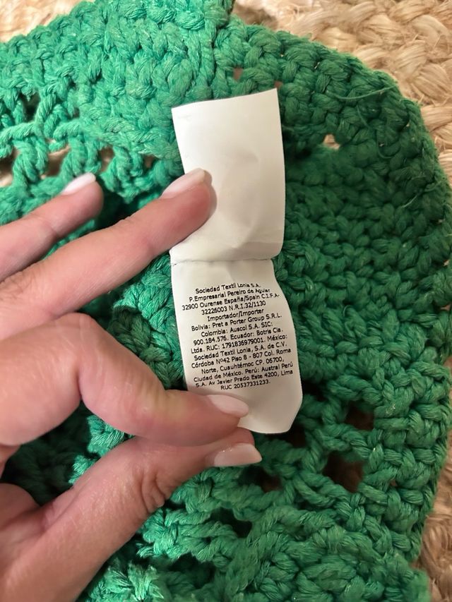 Bolso Purificación García Verde original verano 24