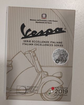 Moneta Argento Vespa 5€ FDC