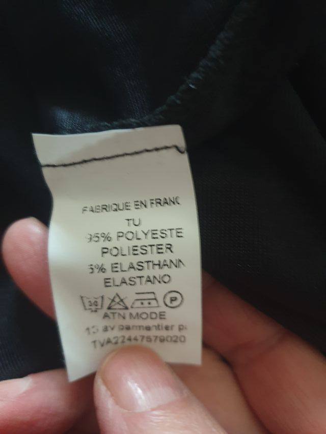 Maglia nera punti argento