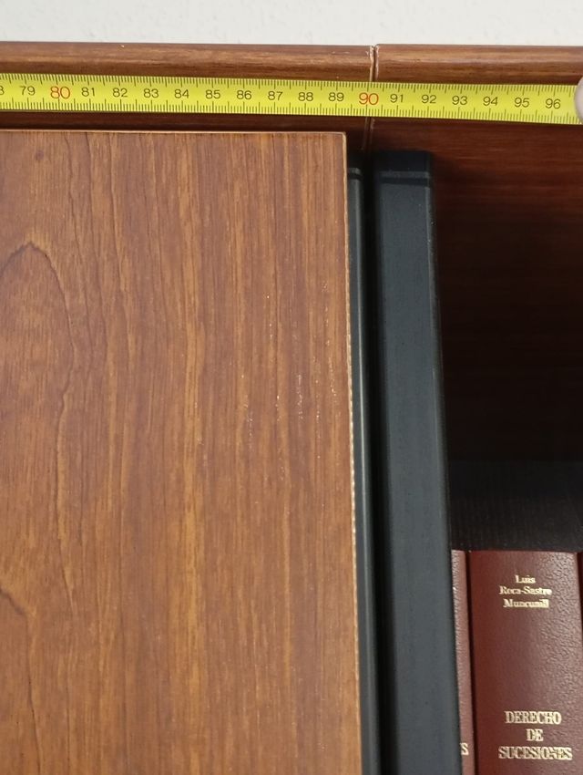 Estantería oficina -madera-negro-marrón