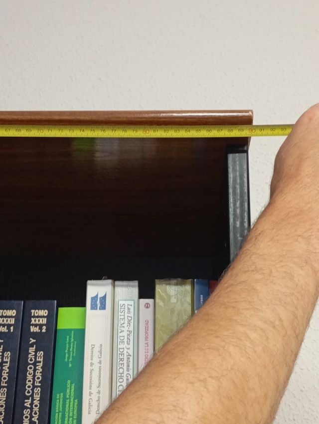 Estantería oficina -madera-negro-marrón