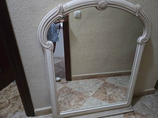 Espejo tocador antiguo - beige