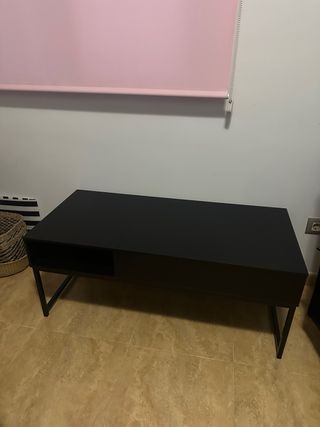 Mesa centro abatible baja negra 