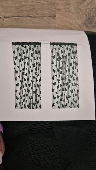 Visillo tul verde Ikea - 2 uds