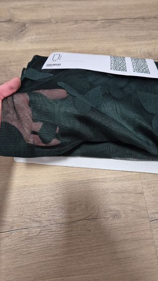 Visillo tul verde Ikea - 2 uds