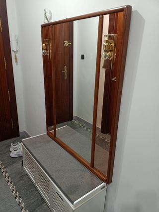 Espejo tocador madera grande