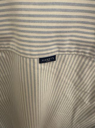 Camisa Harry's azul rayas - Talla L