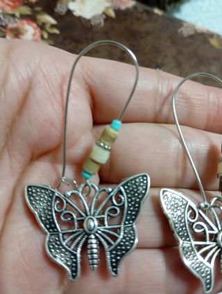 Pendientes Mariposa Plata