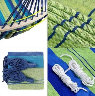 Hamaca azul y verde - Jardín & Camping