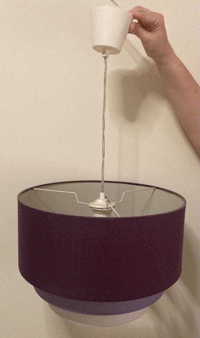 Lámpara dormitorio - Gris y Morada