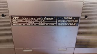 Radiocasete ITT Golf Cassette 310,leer  descripcio
