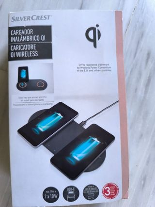 Cargador inalámbrico Silvercrest QI