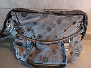 Bolso Desigual gris - Bolso bandolera