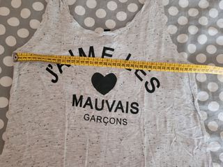 Canotta Grigia - J'aime les mauvais garçons. H&M