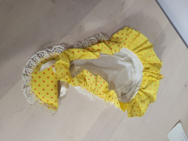 barriguitas funda bajera y cojin del capazo cuna