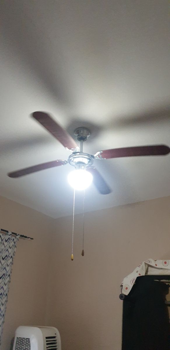 Ventilador techo madera 