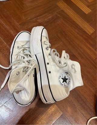 Converse blancas doble suela - buen estado