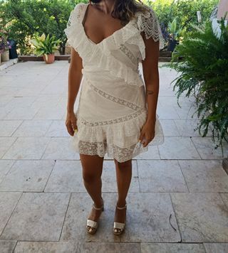 Vestido Fetiche Suances blanco - L