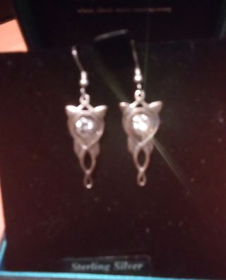 Orecchini Pendente stella Elfica Argento sterling