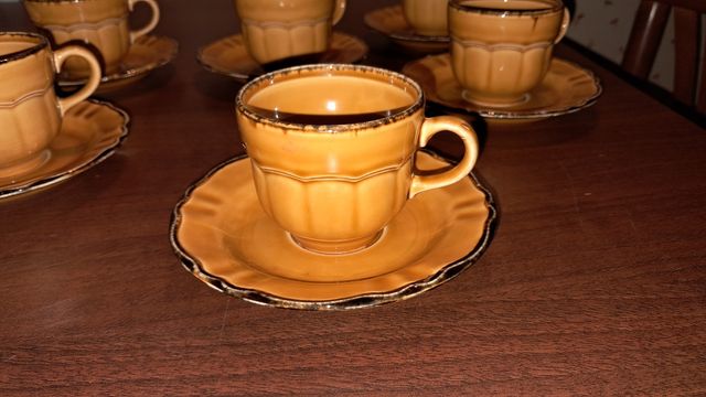 Set di 6 tazzine caffè con piattini Pagnossin
