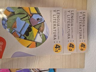 3 libros de Lengua castellana y literatura  4ESO