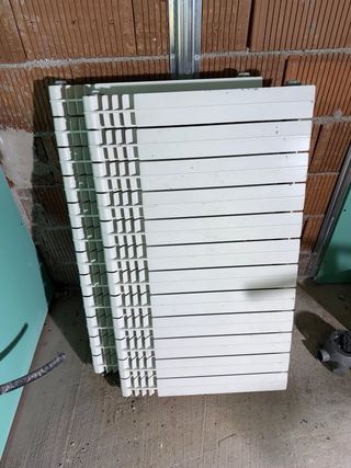Radiadores calefacción blancos - 7 uds