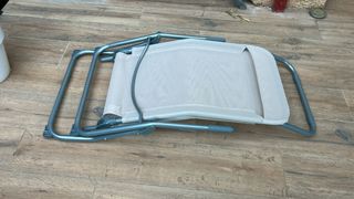 2 Hamacas Plegables Beige-Gris