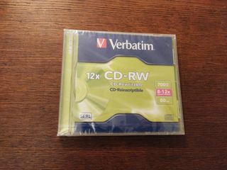 CD-RW Verbatim 12x 700MB (80min)
