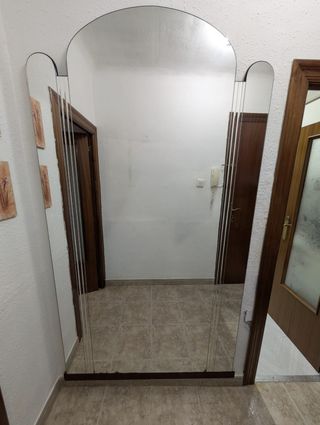 Espejo antiguo recibidor arqueado