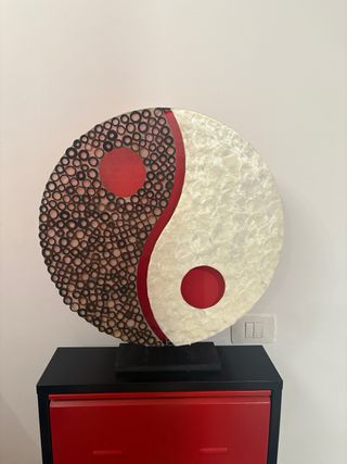Lampara Yin-Yang bambú