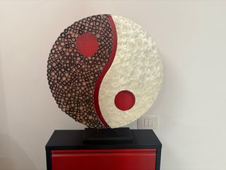 Lampara Yin-Yang bambú