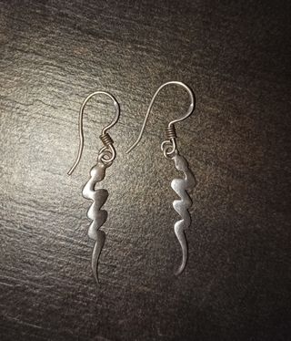 Pendientes plata - Diseño de serpiente