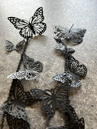Aretes Mariposa - negros