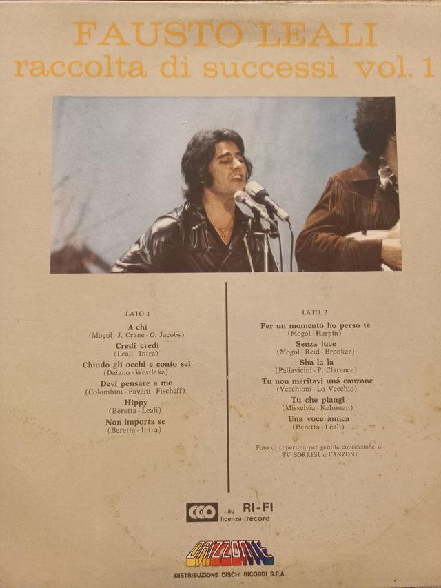 Fausto Leali - Raccolta di successi Vol. 1 (33 gir