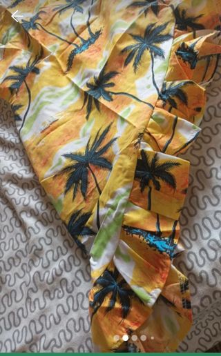 Traje hawaiano - Amarillo y Naranja