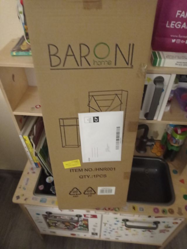 Armario BARONI de tela azul