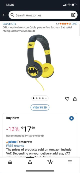 Auriculares Batman - Niños