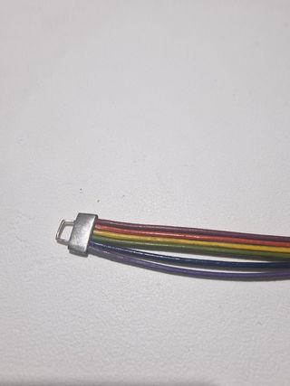 Pulsera multicolor plata - paz