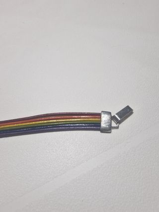 Pulsera multicolor plata - paz