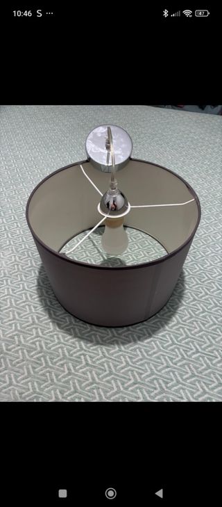 Lámpara gris y plata - Moderna,