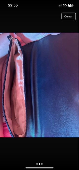 Bolso negro mano elegante