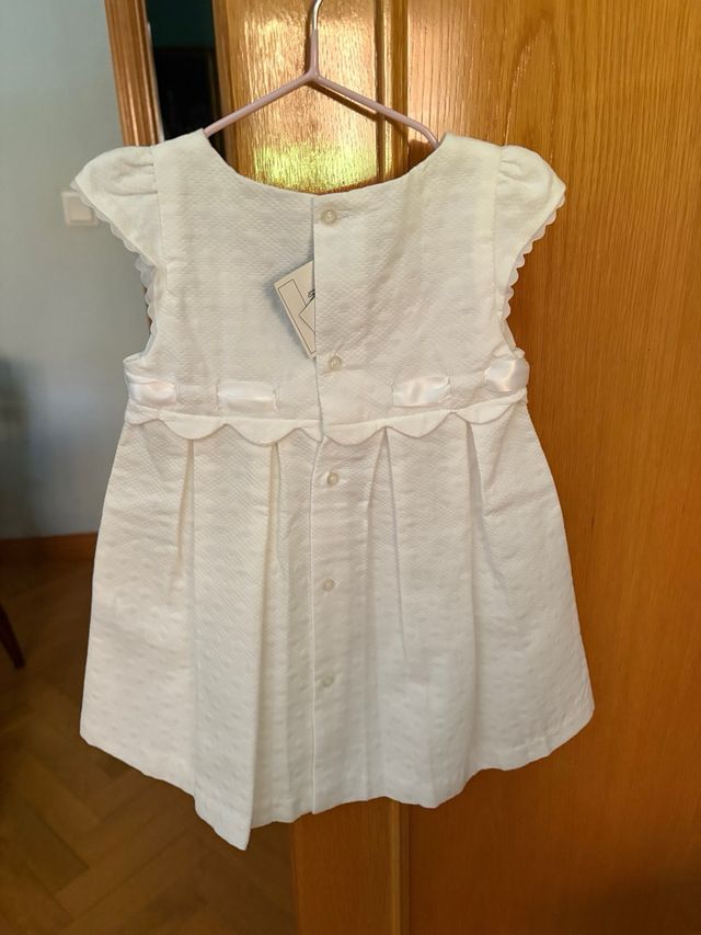 Vestido blanco niña marca CHARANGA