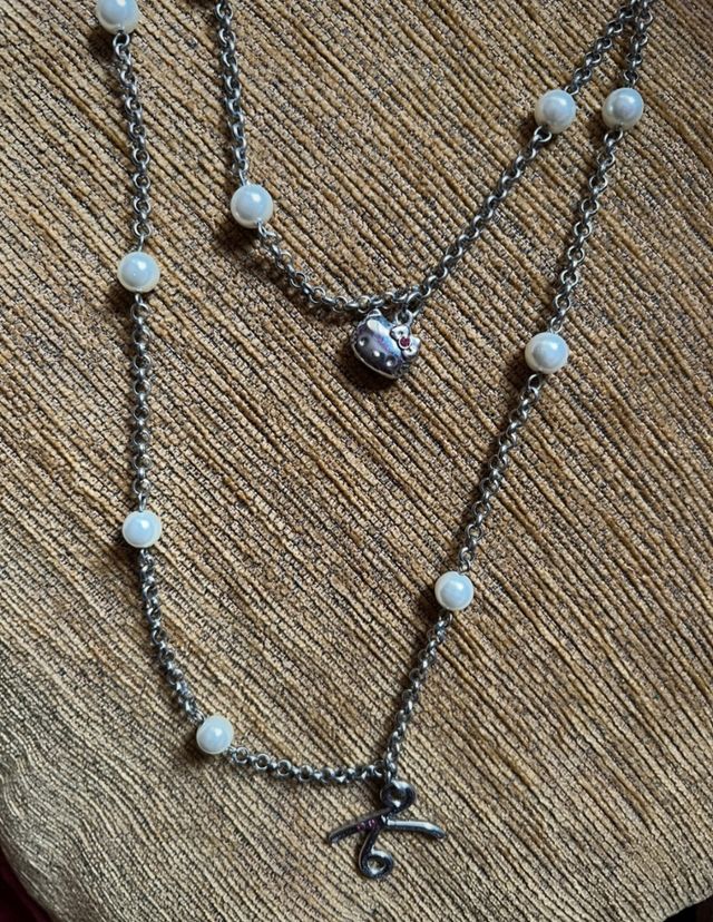 Collar Hello Kitty Sanrio Plata