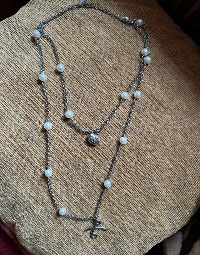 Collar Hello Kitty Sanrio Plata